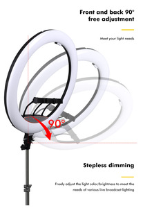 Anillo de luz LED <span class=keywords><strong>profesional</strong></span> para fotografía Factory Ringlight Ljj de 22 pulgadas, regulable, para teléfono, con trípode de 32 pulgadas. - Product Image 3