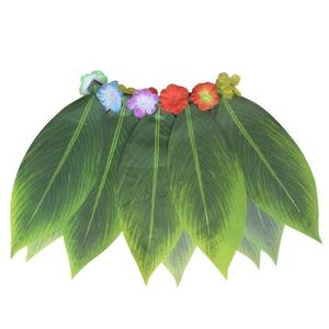 Disfraz de Danza Hawaiana Hula con Vestido de Hojas y Sombreros para Niñas, Disfraz de Halloween, Fiesta en la Playa, Poliéster - Product Image 2