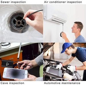 Caméra endoscopique WiFi <span class=keywords><strong>Android</strong></span> IOS 8 mm 1 m, câble rigide, étanche, tube flexible, boroscope 720P pour smartphone, caméra endoscopique - Product Image 4