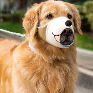 सुरक्षा टिकाऊ मजबूत और टिकाऊ कैनवास कुत्ते थूथन सांस लेने योग्य विरोधी प्रशिक्षण मुजल - Product Image 4