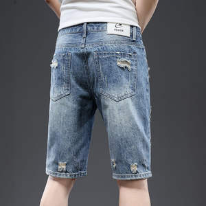 Shorts pour hommes en jean slim tendance, fabrication professionnelle de vêtements textiles <span class=keywords><strong>Bufa</strong></span>, populaires en 2024, sur mesure - Product Image 6