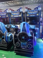 Machine de jeu d'arcade de course automobile à monnayeur, simulateur de course automobile, machine de jeu d'arcade de conduite, garantie 1 an