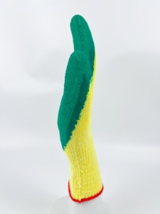 Guantes de Trabajo Recubiertos de Látex Verde, Antideslizantes y Duraderos, Guantes de Seguridad con Marca Personalizada - Product Image 2