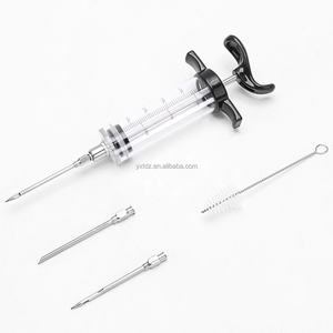 Aguja inyectora de marinada para pavo, jeringa de acero inoxidable para saborizar carne, herramienta de cocina para asar y hornear carne. - Product Image 4