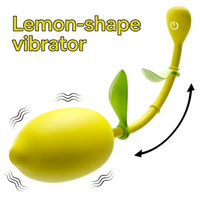 Nouveau 2026 – Mini vibromasseur en forme de citron jaune, modèle Love Ball Leaf, pour femme – Fabrication OEM/ODM