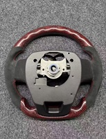 Volant en fibre de carbone rouge pour Toyota LC Alphard Série 80 Hilux Land Cruiser Crown, style GR en cuir, Chine