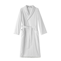 Peignoir de luxe unisexe en gabardine avec intérieur en microfibre, personnalisable avec logo, pour hôtels 5 étoiles et usage hôtelier