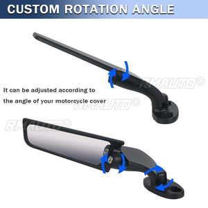 Espejo Retrovisor de Motocicleta Modificado con Alerón, Ajustable y Giratorio, Accesorios para Moto YAMAHA YZF R6 R1 R25 R3 R125 R15 - Product Image 5