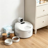 Distributeur de nourriture humide intelligent à température constante, contrôlé par application, pour garder les animaux frais, idéal pour les maisons multi-chats