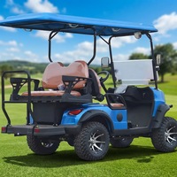 Voiture de golf vintage 60V à longue portée avec sièges réglables, commande intelligente, pour complexe hôtelier, jardin, dune, aéroport, buggy sportif, voiturette de club