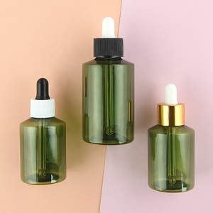 Wholesale Reusable High Quality Small 50ml 100ml Essential Oil Serum Perfume Plastic <strong>Dropper</strong> <strong>Bottle</strong> with Lids for Cosmetics - Product Image 3