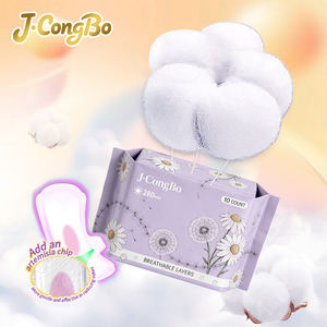 J.CongBo Échantillon Gratuit OEM Premium Ultra-absorbant avec Ailettes Protection Anti-fuites Coton Biologique Respirant Ultra-fin Protège-slip Jetable - Product Image 3