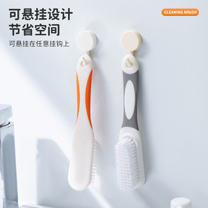 Shoe Brush Soft Bristles Nylon Long Handle Color Blocking For Shoe Cleaning Household Use - Product Image 4