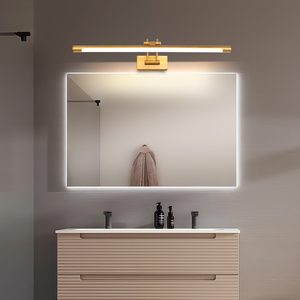 โคมไฟ LED ติดผนังสีทองสำหรับห้องน้ำสไตล์มินิมอลสไตล์โมเดิร์น - Product Image 2