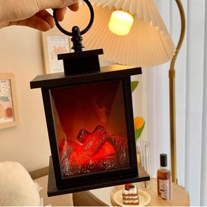 Décoratif LED cheminée Noël créatif petits ornements maison tissus d'ameublement Festival artisanat chandelier charbon flamme lampe - Product Image 4