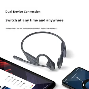 Es960pro cho tai nghe <span class=keywords><strong>Bluetooth</strong></span> kép âm thanh <span class=keywords><strong>Fusion</strong></span> xương dẫn cho cuộc gọi kinh doanh LED Silicone Phong cách thể thao chạy - Product Image 3