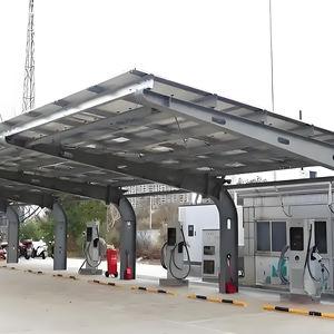 Grand hangar résidentiel de voiture électrique panneau photovoltaïque <span class=keywords><strong>auvent</strong></span> de stationnement voiture charge Pile traitement de soudage-système de montage solaire - Product Image 6
