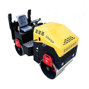 Rouleau compresseur vibrant durable à tambour simple ou double, mini-compacteur léger à vendre - Product Image 2