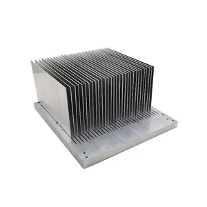 Custom Heat Sink Extrusion Profile CNC Machined 6061 6063 Anodized Aluminum Extruded Heat Sink