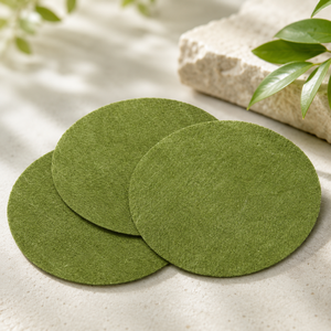 Y595 Lingette sèche en coton de fibres végétales biodégradables, apaisante et antibactérienne, à base de fibres d'algues vertes naturelles, pour soins des peaux sensibles - Product Image 4