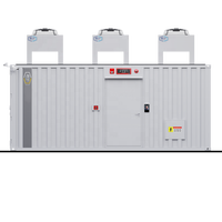 Micro centre de données Plug and Play avec panneau de distribution d'alimentation, 4 baies de serveurs 42U pour îles éloignées