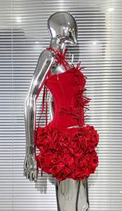 ชุด2ชิ้นเสื้อและกระโปรงสั้นลายดอกไม้ชุด2ชิ้นเสื้อสไตล์บูติกสตรีท GX50212 - Product Image 3