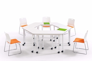 Đa chức năng Trường Bàn và ghế Set-chuyển đổi giữa bàn viết và máy tính Máy Trạm - Product Image 3