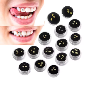 Kit Profesional de Gemas Dentales de Oro, 3 Piezas/Caja, Productos de Higiene Bucal Multiusos con Luz de Curado y Pegamento - Product Image 1