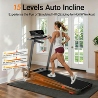 Caminadora Motorizada Plegable YUNPAO Directo de Fábrica, 2.0HP, Equipo de Gimnasio en Casa, Máquina Eléctrica para Correr, Pantalla LED, Capacidad de 120kg