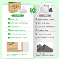 Bandes de détergent à lessive plante détergent à lessive feuilles écologiques lavage vêtements feuille enveloppe emballage