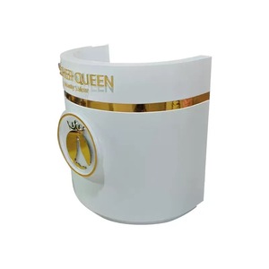 2025 Lucky Salon Furniture Customized Front <b>Desk</b> Cashier <b>Desk</b> Clothing Store Beauty Salon Special Reception Table - Product Image 5