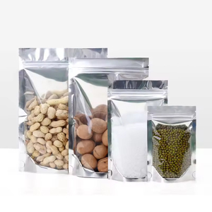 Tùy chỉnh in ống đồng trắng nâu giấy kraft Túi cửa sổ tự niêm phong PE đứng lên túi cho kẹo cho bao bì thực phẩm - Product Image 1