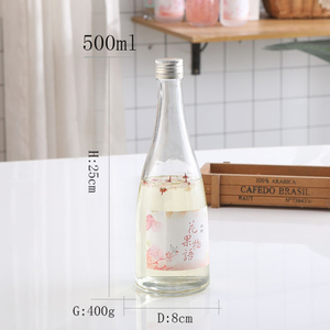Wholesale <strong>187ml</strong> 350ml 500ml 750ml Transparent <strong>champagne</strong> Glass <strong>Bottle</strong> Red Wine <strong>Bottle</strong> with Screw Cover - Product Image 5