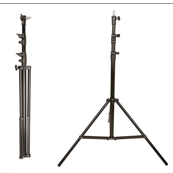 Fast-Closing Aluminum Air Cushion Light Stand Live Photography Studio Tripod Outer-Shooting Lamp Stand Foldable Flip Lock 2800mm