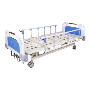 Cama Médica Manual OEM, Cama <span class=keywords><strong>de</strong></span> <span class=keywords><strong>Cuidado</strong></span> para <span class=keywords><strong>Pacientes</strong></span>, Cama Médica Geriátrica con Ruedas, Respaldo Móvil y Ajustable - Product Image 1