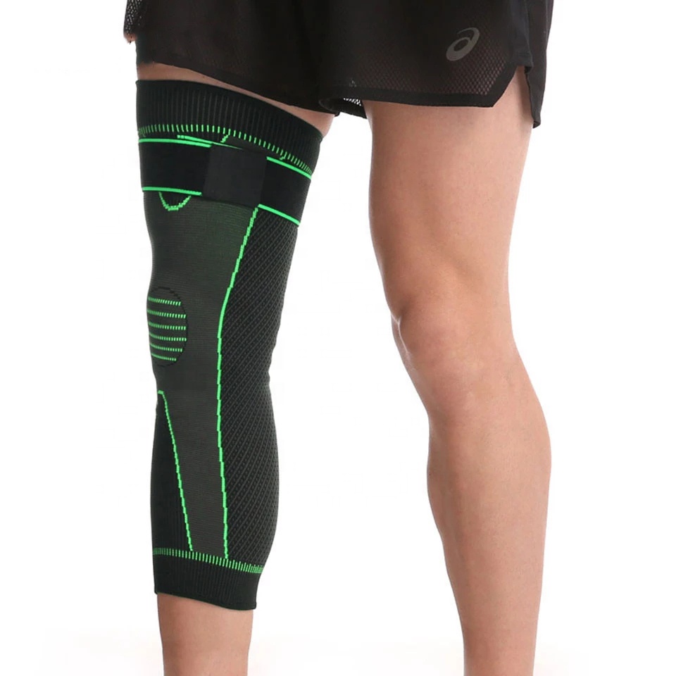 Длинные Компрессионные рукава для ног, рукава до колена для защиты ног для мужчин и женщин