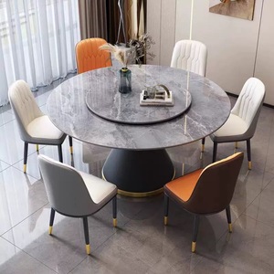 Table à manger ronde de haute qualité à vendre, adaptée aux familles, aux hôtels, aux restaurants, mobilier de <span class=keywords><strong>restaurant</strong></span> - Product Image 4
