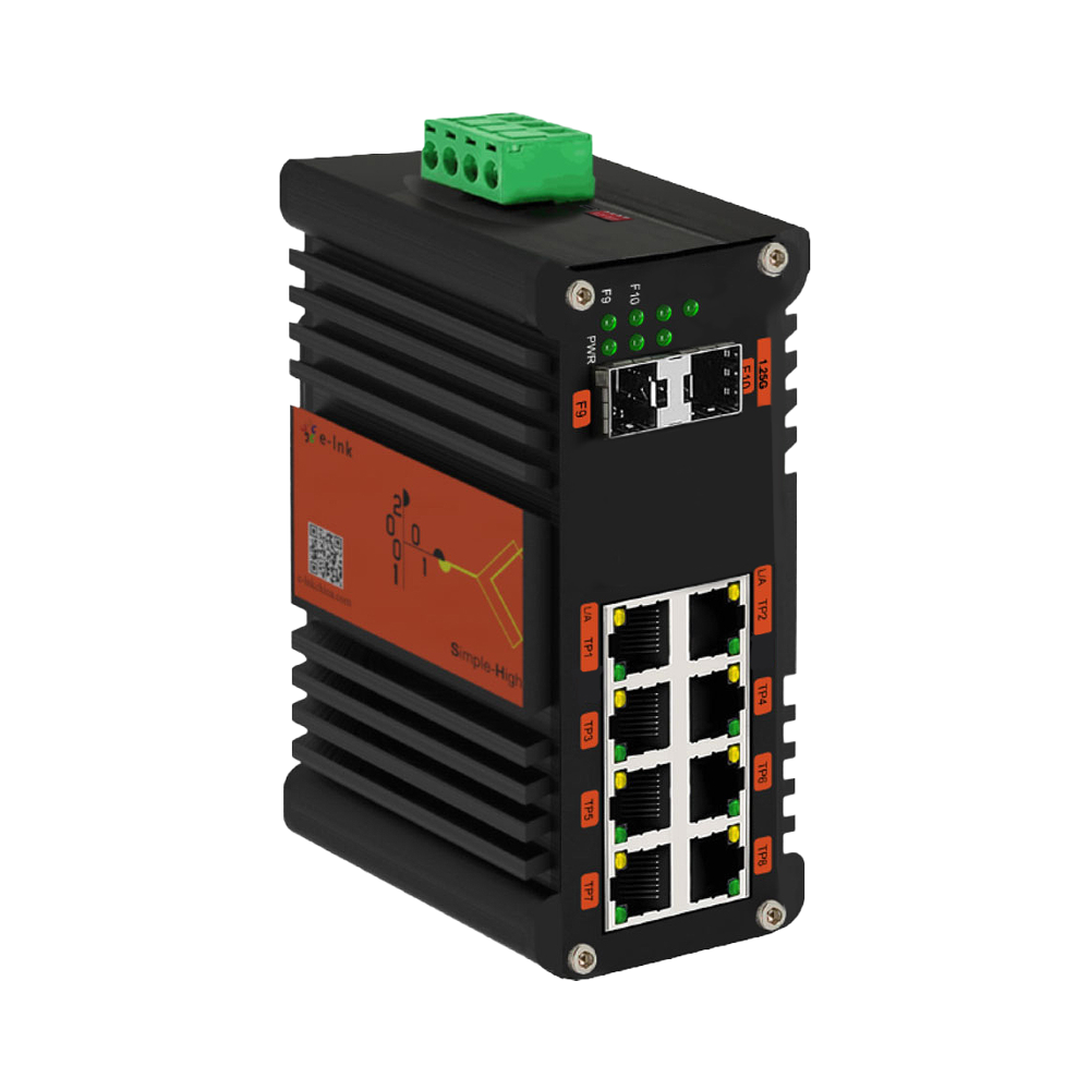 Industrial L2+ 8-Port 10/100/1000T + 4-Port 1G SFP + 2-Port 10G SFP+ Managed Ethernet Switch