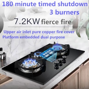 7.2KW שלוש עין גז כיריים אש עזה אינטליגנטי עיתוי שלושה ראש תנור מקומי פחמימני מעובה גז טבעי גז תנור - Product Image 2
