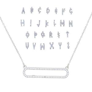 สร้อยคอพร้อมจี้ตัวอักษร26ตัวเลื่อนขยับตามสไตล์ที่กำหนดเองได้สำหรับผู้หญิงผู้หญิงผู้หญิงชื่อ DIY - Product Image 4