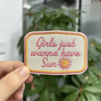 Échantillon gratuit tissu personnalisé brodé Patch Badges lettre patchs pour vêtements