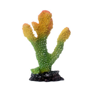 Decoración de Acuario con Planta de <span class=keywords><strong>Coral</strong></span> Artificial, Adorno para Pecera, Resina Artificial, Colorido, Pequeño, Diseño de Castillo de Dibujos Animados - Product Image 4