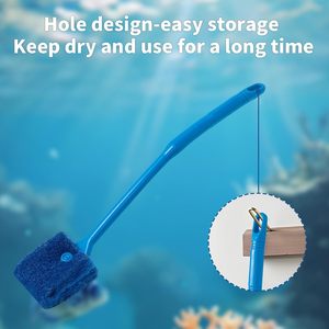Eco-friendly doppio lato lungo manico alghe raschietto di pesce vasca Scrubber spugna pulitore per acquari vivente scatola di <span class=keywords><strong>vetro</strong></span> - Product Image 6