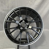 5*112mm multi-rayons passager en alliage d'aluminium poudre noir mat personnalisé forgé jantes de voiture pour BMW BBS