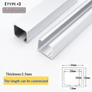 Bán buôn cửa trượt bài hát và con lăn hệ thống hợp kim nhôm trượt theo dõi treo đầu bánh xe đường sắt - Product Image 5