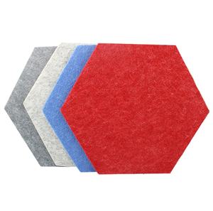 Panel de pared Hexagonal 3D Panel acústico personalizado Panel de tela acústica de poliéster 100% para decoración de cine - Product Image 6