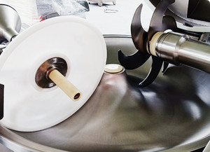 Thương mại điện Máy xay thịt Điều kiện Mới Bát máy cắt cho Xúc Xích tiêu Rau băm nhỏ - Product Image 4