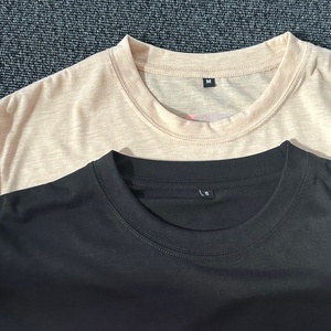 男式o领三混纺t恤实心短袖50% 涤纶25% 棉25% 人造丝混纺定制印花三混纺t恤 - Product Image 5