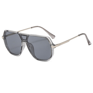 Gafas de sol de piloto polarizadas UV400 Y2K de otoño, novedad transfronteriza, para mujer y hombre, diseño de doble puente exclusivo - Product Image 4