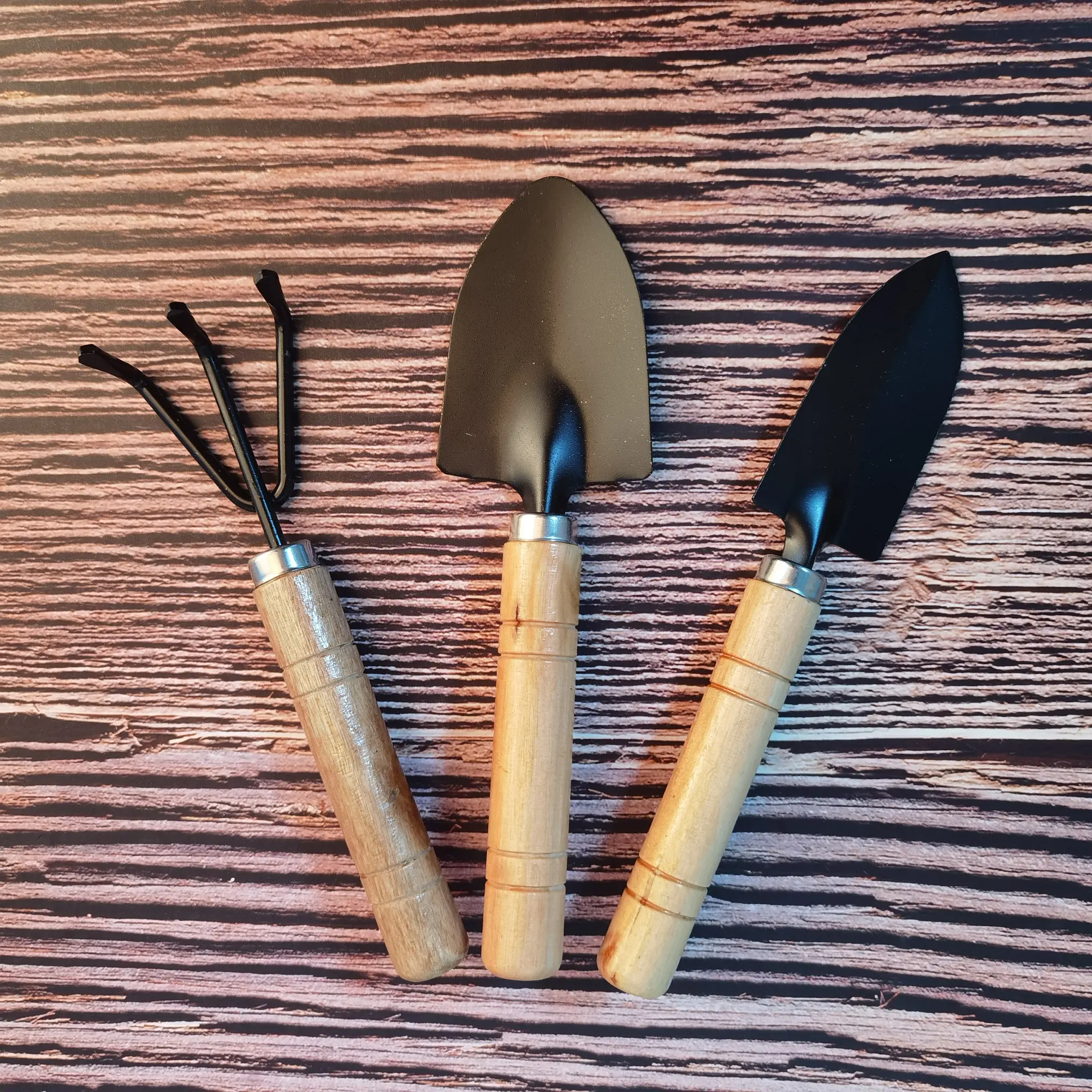 Herramientas de mano de jardinería para niños, rastrillo de pala profesional 3 en 1, minijuego de herramientas de jardín para uso doméstico